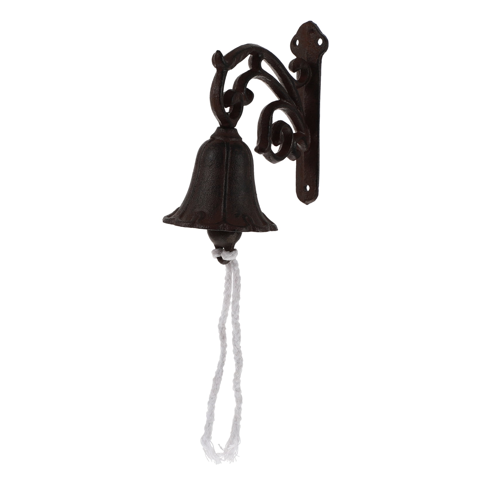 NUOLUX 1Set Rustic Cast Iron Hanging Doorbell with Clear Sound for Home and Garden Decor