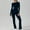 Navy, variant on ZZwxWA Women's Long Sleeve Flared Jumpsuit Stretchy One Piece Backless Bodycon Playsuit Sexy Full Length Legging Rompers