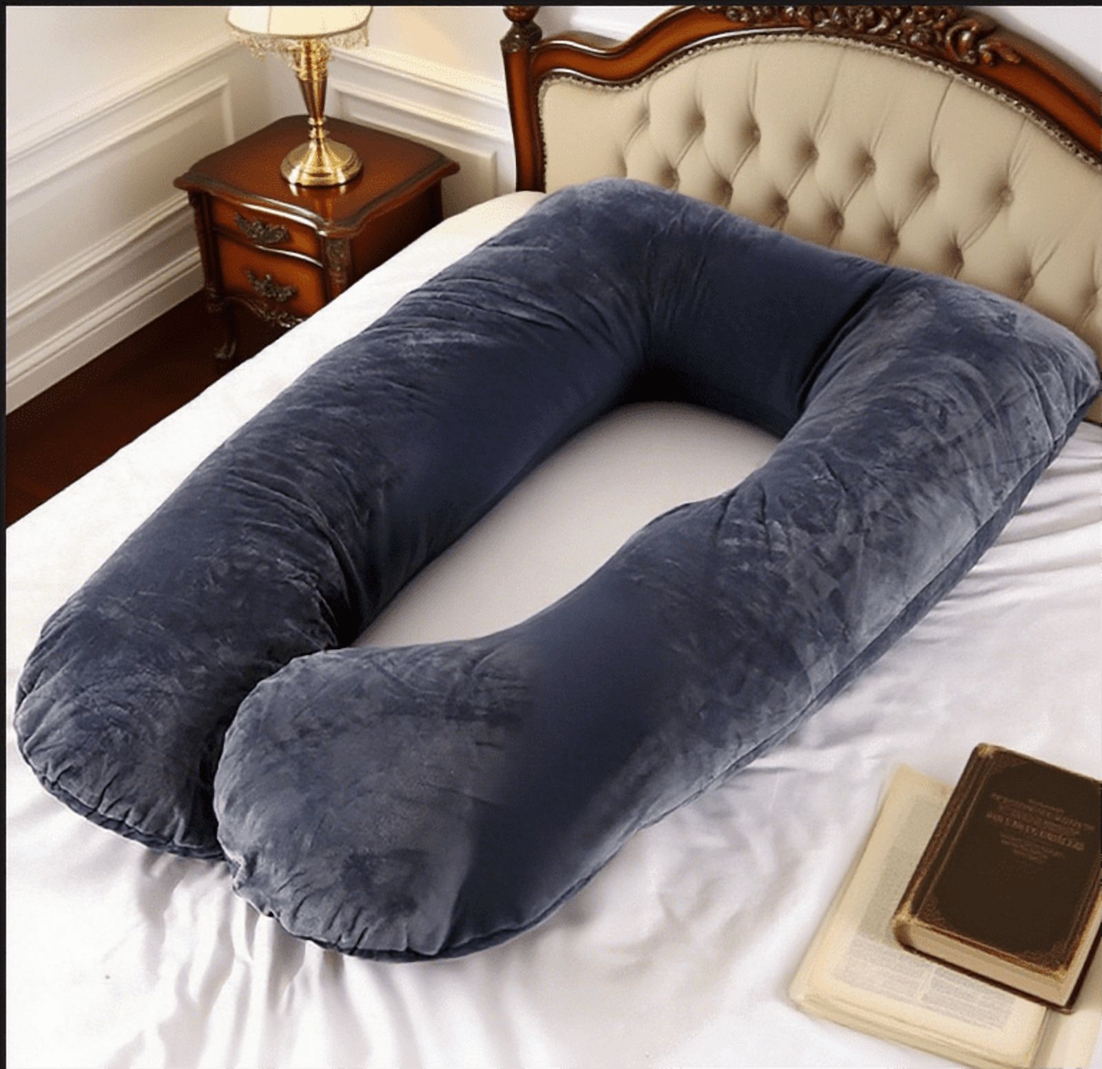 The velvet maternity pillow is soft to the touch and less irritating to the skin, bringing a comfortable touch to pregnant women