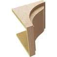 thumbnail image 6 of 12"W x 12"D x 12"H Wide Helena Rough Cedar Woodgrain TimberThane Corbel, Primed Tan, 6 of 6