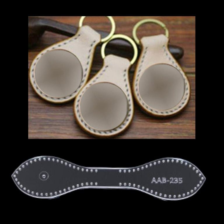 Leather Keychains Kit Diy Craft Pu Leather Keychains Blanks - Temu