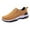 Brown, variant on Oyedens Men's Leather Slip on Loafers Casual Non Slip Orthopedic Tennis Walking Work Sneakers for Men