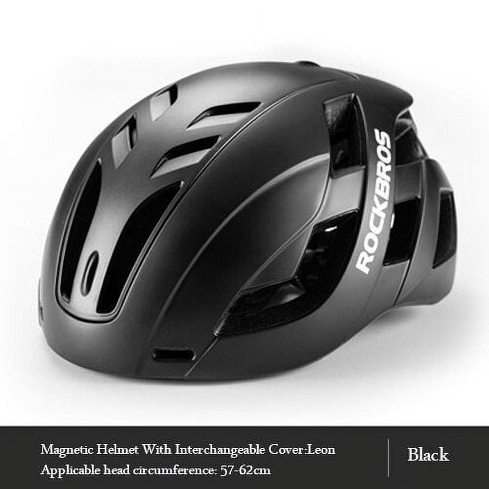 ROCKBROS Cycling Helmet Magnetic-suction Helmet with Changable Cover Integrated Molding Wind Break Breathable Comfortable Cycling Helmet with Adjustable Taillight