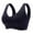 Black, variant on Womens Oversized Wireless Seamless Bras High Elastic Push up Bralette Mesh Padded Sports Bras Cropped Yoga Tank Tops Black XXL