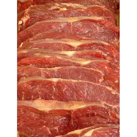 - Canvas Print Steak Chop Meat Food Fry Eat Pig Pork Red Raw Stretched Canvas 10 x 14