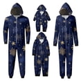 thumbnail image 7 of Hwmodou Matching Christmas Pajamas For Family Cozy Homewear Snowflake Print Hooded Loungewear Holiday Santa Claus Sleepwear Xmas Pjs Set For Couples And Kids, 7 of 7