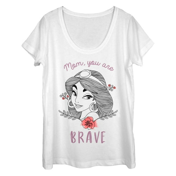 Women's Aladdin Mom  Scoop Neck White Small