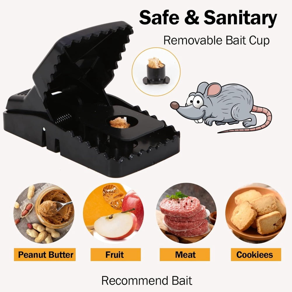 Mouse Traps, Mice Traps for House, Small Mice Trap Indoor Quick Effective Sanitary Safe Mousetrap Catcher for Family and Pet - 6 Pack, (M01-6Pack)
