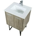 thumbnail image 6 of Lexora Home Lancy 24" Single Quartz Top Bathroom Vanity with Rose Gold Faucet, 6 of 15