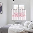 thumbnail image 3 of Valentine's Day Kitchen Curtains Window Panels, Pink Love You with Arrow Minimalist Insulated Window Treatment Curtain, Grommet Curtains for Bedroom/Living Room/Bathroom, 2 Piece 52"Wx72"L, 3 of 8