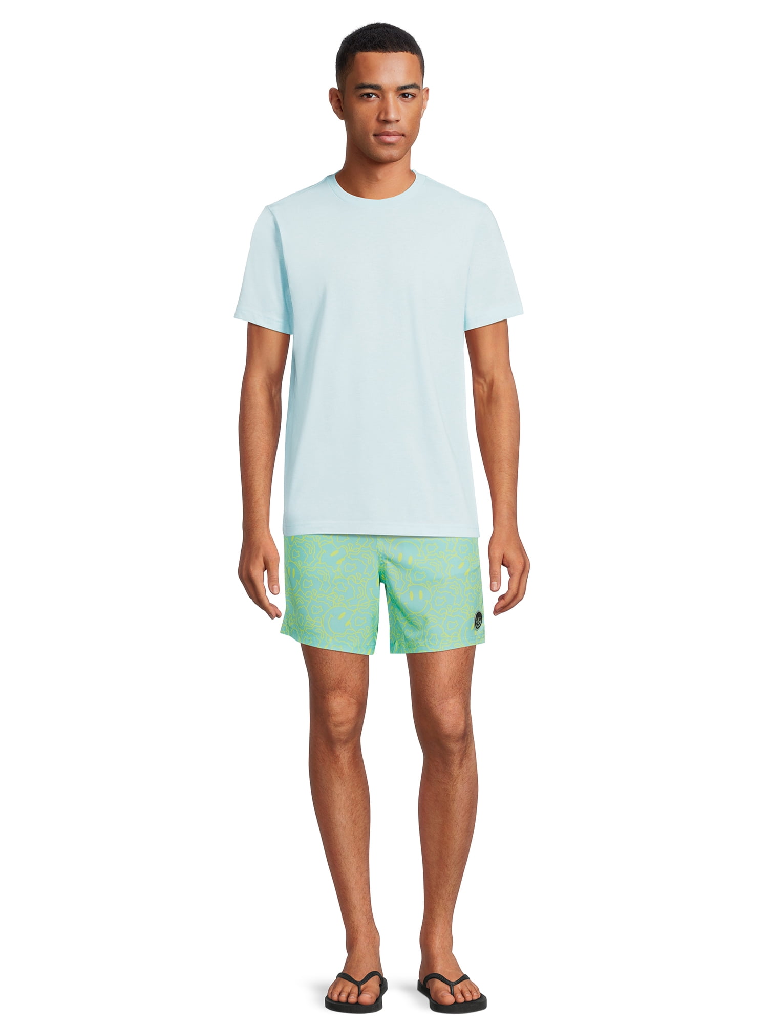 NEFF Men's Printed 7" Swim Trunks with Stretch