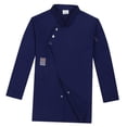 thumbnail image 4 of lionlar Chef Coat Chef Jacket Catering Chef Wear Waiter Waitress Apparel Cooking Uniform Dark L Blue, 4 of 9