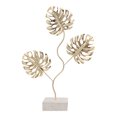 thumbnail image 1 of USHOBE Estatua Decorativa De Hojas Monumentales Doradas En Metal Para Estantes Y Mesas, 1 of 7