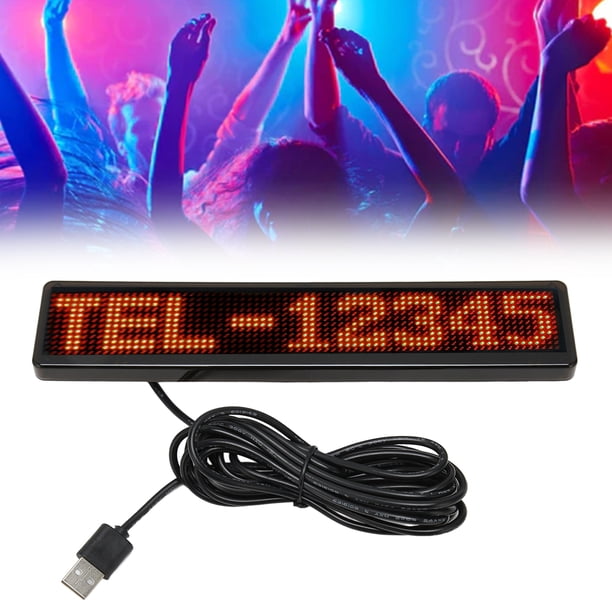 Programmable Small Red Led Screen Scrolling LED Screen, Programmable Red LED Matrix Panel for Hotel for ...