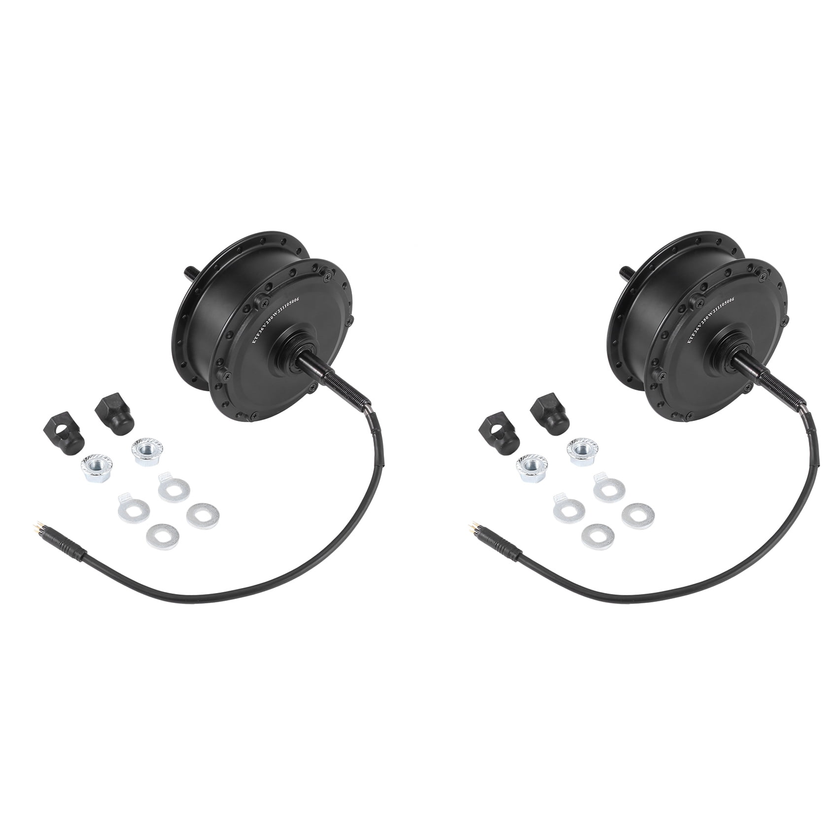 2X Ebike Hub Motor 36V 250W Rear Wheel Brushless Hub Motor for Electric