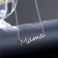 thumbnail image 3 of Collar con colgante de letras de acero inoxidable para mujer, regalos de amor para madres, joyería para mamá, accesorios de envío directo, Bisutería, 3 of 4