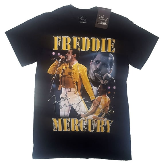 Freddie Mercury Unisex T-Shirt Live Homage (Small)