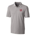 thumbnail image 2 of Men's Cutter & Buck Gray Utah Utes Logo Big & Tall Forge Stretch Polo, 2 of 3