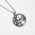 thumbnail image 4 of Easter Women's Glass Circular Pendant Necklace, 4 of 5