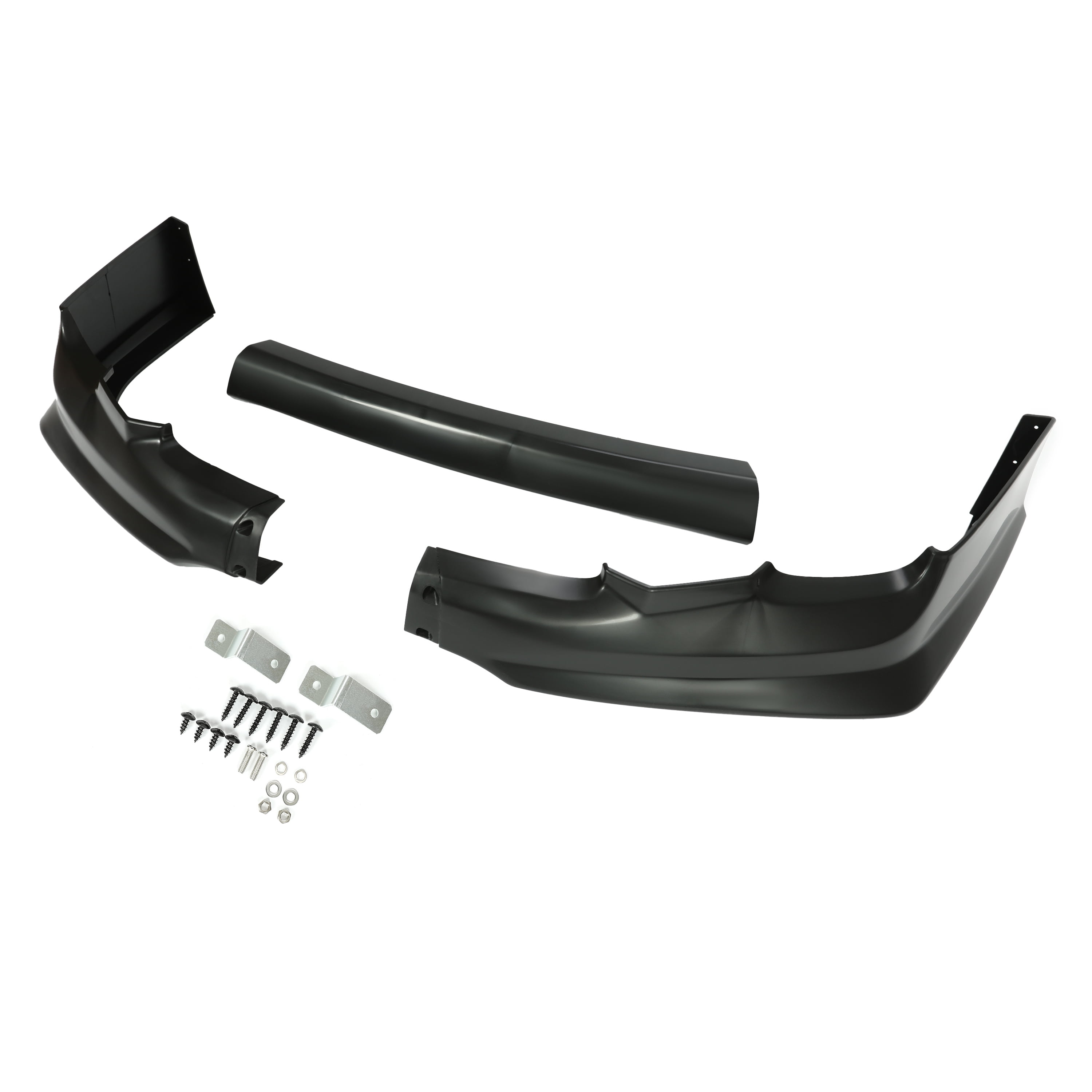 Hyper Wings Front Bumper Lower Lip Chins For 2011-2013 Toyota Corolla | S Style | Black Plastic | 2-Piece