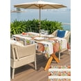 thumbnail image 5 of Outdoor Tablecloth with Umbrella Hole for Patio/Picnic/Party/Camping, Ball Sports Waterproof Table Cloth Rectangle Table Cover Washable, Rustic Football Basketball Sports (52"x 70"), 5 of 9