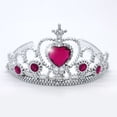 thumbnail image 3 of Conjunto de corona y varita de princesa con accesorios de princesa con purpurina para niñas, 3 of 10