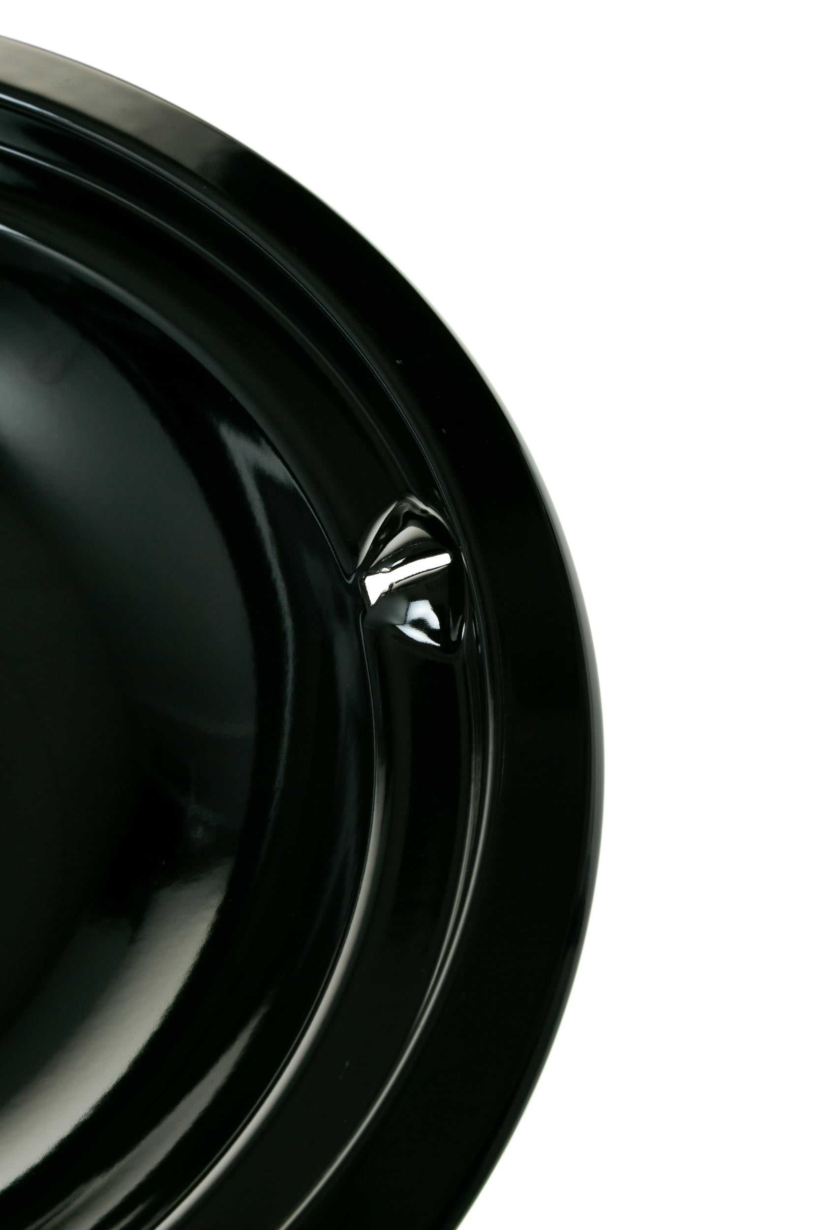 GE Appliances Range Drip Pan Set Black Porcelain 4-Pack