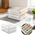 thumbnail image 2 of Egg Storage Container For Refrigerator 24 Capacity Kitchen Organizer With Secure Lid And Easy Carry Handle For Freshness And Space Saving Design Clear Containers 24 Piece Glass Food Storage Clear, 2 of 6