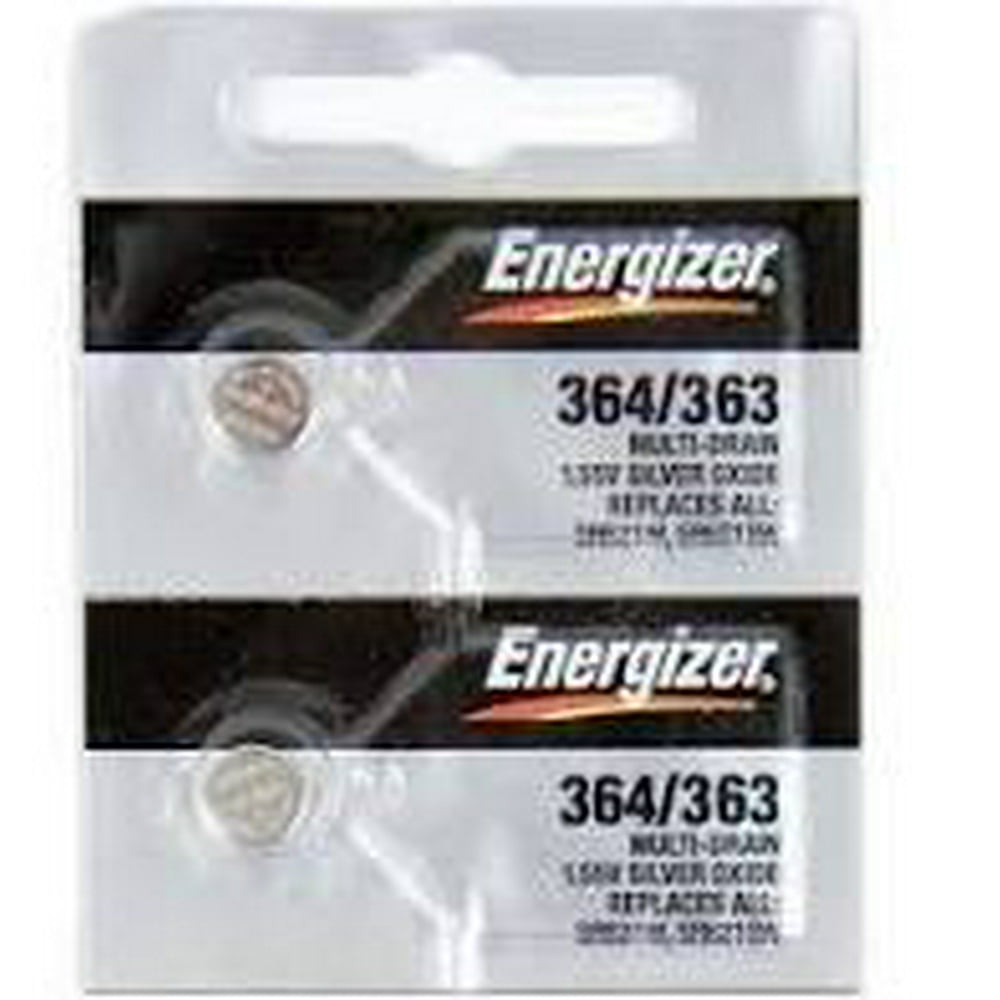 Energizer 364/363 SR621 Silver Oxide Button Battery 1.55V 2 Pack