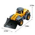 thumbnail image 3 of Fuebueo Construction Toys, Tough Machines Toy Front Loader , Construction Excavator Kids Toy Play Truck Toys, Steam Roller, Ages 3+, 3 of 7