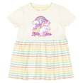thumbnail image 3 of Inktastic Little Sister Unicorn Girls Baby Dress, 3 of 5