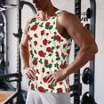thumbnail image 5 of Honeii Rose Flowers Pattern Men's Workout Tank Top Casual Sleeveless Gym Muscle Shirts Bodybuilding Tee-Small, 5 of 7