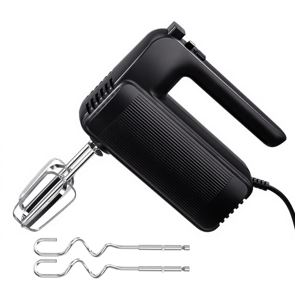 Behome Electric Hand Mixer, 5-Speed Handheld Mixer with Turbo, 300W Lightweight Egg Mixer for Baking & Cooking,Black