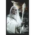 thumbnail image 2 of Junior's The Lord of the Rings Fellowship of the Ring Gandalf Portrait  Festival Muscle Graphic Tee Charcoal X Large, 2 of 4