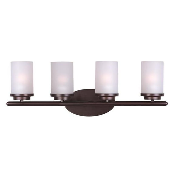 Maxim 10214FTOI 9 x 26.25 in. Corona 4-Light Bath Vanity, Oil Rubbed Bronze