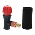 thumbnail image 2 of Adaptador de válvula para bomba de CO2 para neumáticos de bicicleta, minibomba de aire, conexión roscada Cubierta de esponja negra, 2 of 9