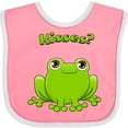 thumbnail image 3 of Inktastic Kisses? Cute Frog Boys or Girls Baby Bib, 3 of 4