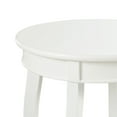 thumbnail image 4 of Linon Wren 18.5" Round Accent End Table with Shelf in White Painted Wood, 4 of 5
