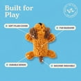 thumbnail image 6 of Vibrant Life Brown Floppy Dog Plush Dog Toy with Squeaker, Chew Level 1, 6 of 12
