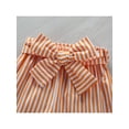thumbnail image 5 of Seyurigaoka Baby Girls Tube Sleeveless Jumpsuits with Adjustable Belt, Vertical Stripes Casual Style Summer Clothing, 5 of 8