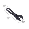 thumbnail image 3 of COM1950s Adjustable An Wrench,Aluminum Fuel Line Tool for An3 To An16 Fittings,Non-Marring Hex Design,Ergonomic Grip,Compact Profile for Automotive and Racing Applications, 3 of 9