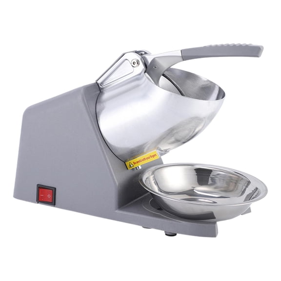 Trituradora de hielo para afeitar hielo, 2200RPM, 2 cuchillas, 110V, 380W, acero inoxidable con cuenco, máquina de hielo raspado, trituradora de hielo