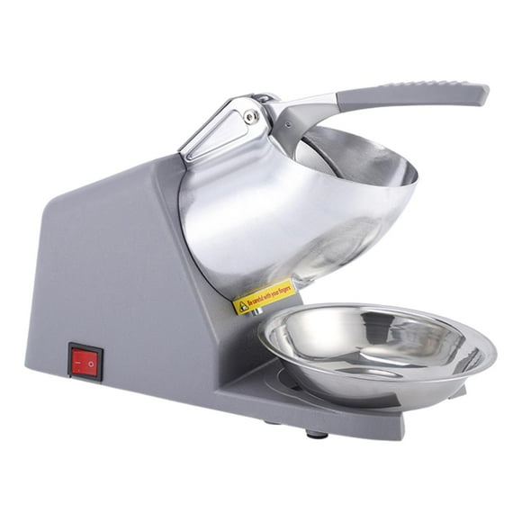 Trituradora de hielo para afeitar hielo, 2200RPM, 2 cuchillas, 110V, 380W, acero inoxidable con cuenco, máquina de hielo raspado, trituradora de hielo