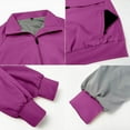 thumbnail image 5 of Scrubs Set for Women Nurse Uniform Nurse Workwear Plus Size Coat Solid Color Long Sleeve Pocketed Jacket for Healthcare and Daily Wear, 5 of 5