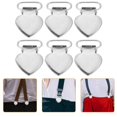 thumbnail image 1 of Bedsheet Clip Fasteners Metal Clothes Clamp Clips Everyday Use Silver Stainless Steel Suspender Clips 30Pcs, 1 of 2