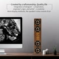 thumbnail image 4 of Barra de sonido inalámbrica de madera, estilo retro, con 4 altavoces y tarjeta TF para el hogar y la oficina. Embalaje inglés, 4 of 9