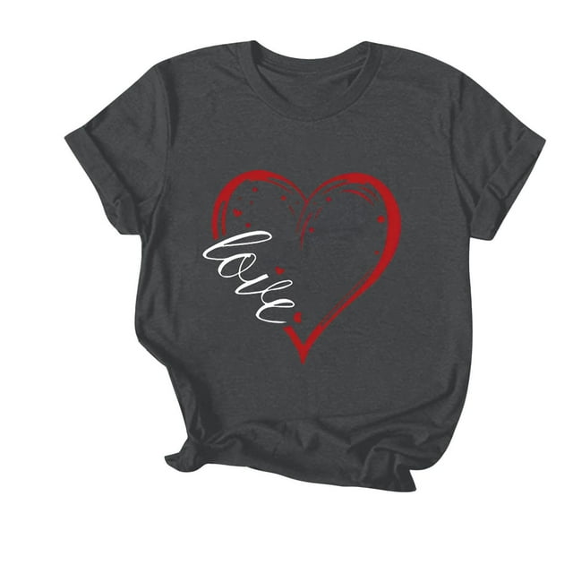 Jienlioq Crop tops d'Été pour Femmes T-Shirt Imprimé Col Rond Manches Courtes Col Rond