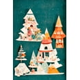 thumbnail image 2 of Treechild 11x14 White Modern Wood Framed Museum Art Print Titled - A Paper Village, 2 of 4