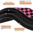 thumbnail image 3 of Luxury Soft, Absorbent Long Bath Mat: Checkered Non-Slip Bathroom Runner Rug. Easy to Clean Microfiber Floor Mats for Bathtub Showers, 20x32in, 3 of 5