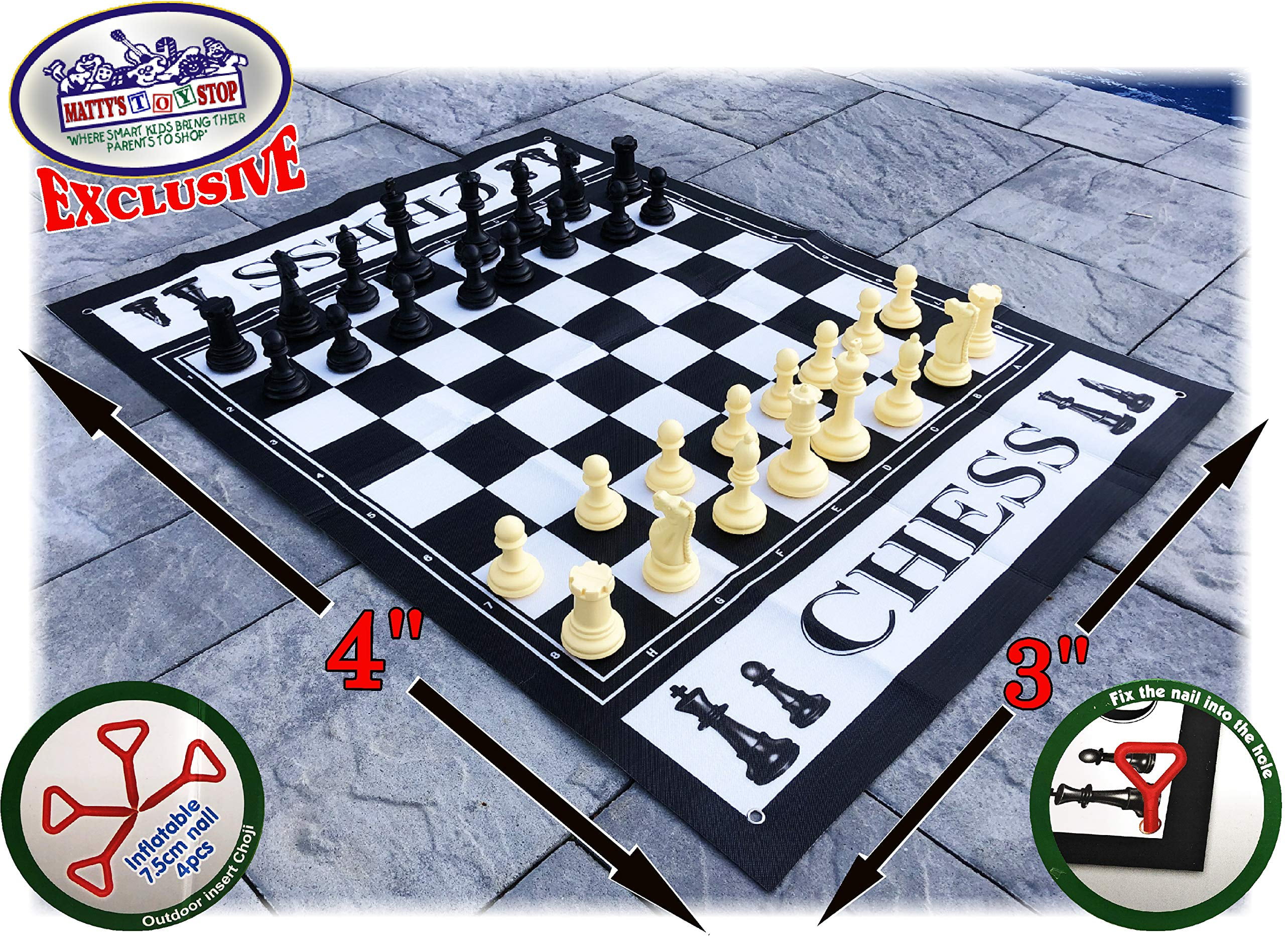 Giant 4 in A Row Jumbo 4-to-Score Chess Set Large Family Indoor Outdoor Game Toy